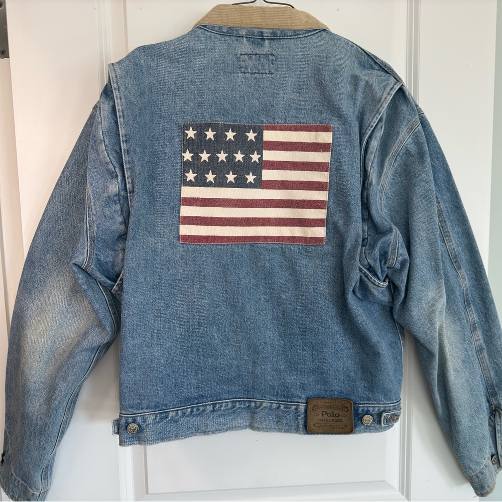 Polo Ralph Lauren Denim Jacket with American Flag